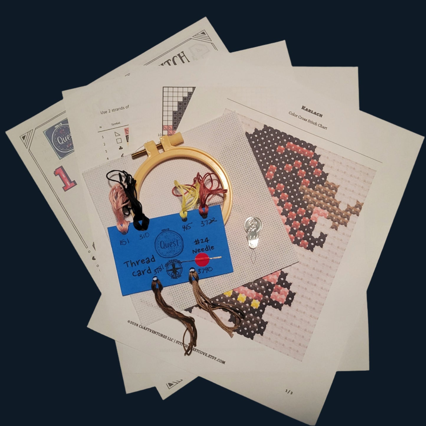 Karlach - BG3 Beginner's Cross Stitch Kit
