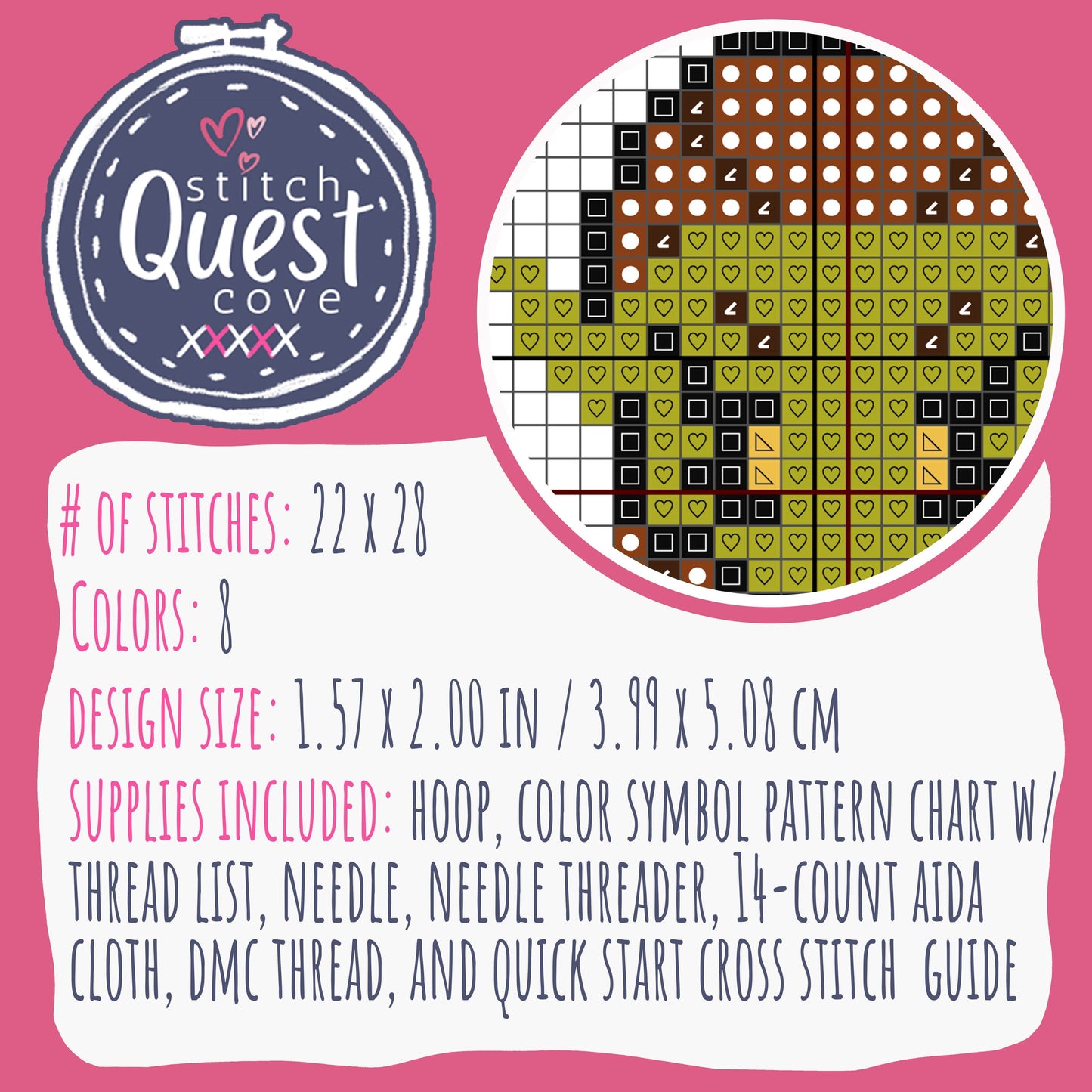 Lae'zel - BG3 Beginner's Cross Stitch Kit