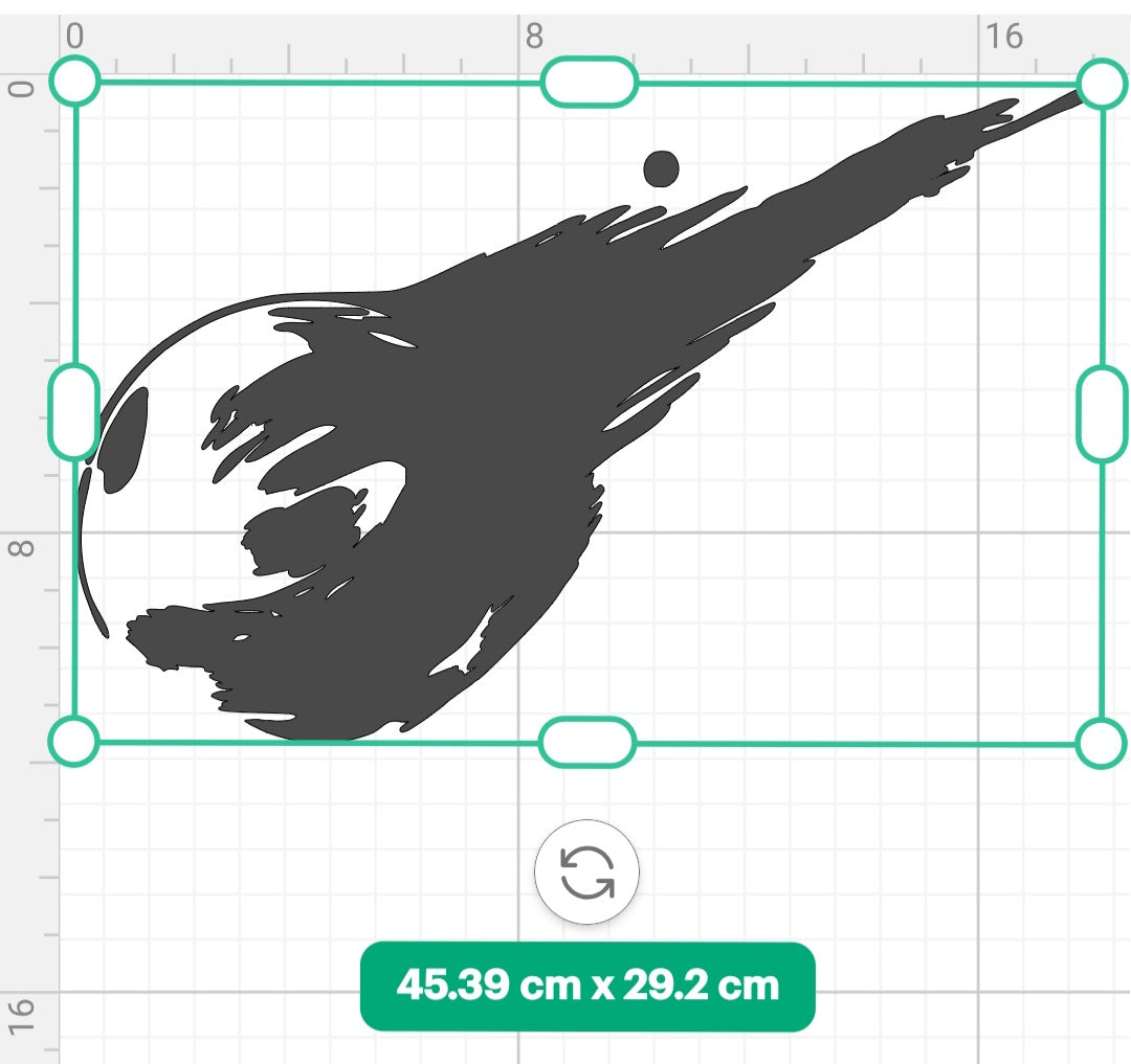 X-Large FFVII Rebirth Meteor Vinyl Decal
