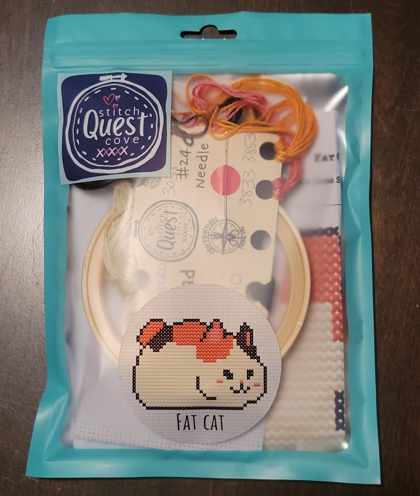 Fat Cat - FFXIV Beginner's Cross Stitch Kit