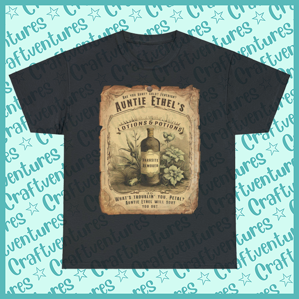 Auntie Ethel's Lotions and Potions Unisex Tee