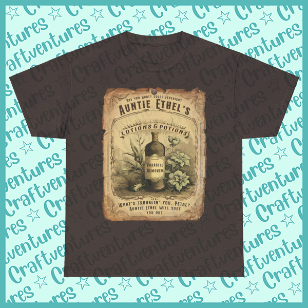 Auntie Ethel's Lotions and Potions Unisex Tee