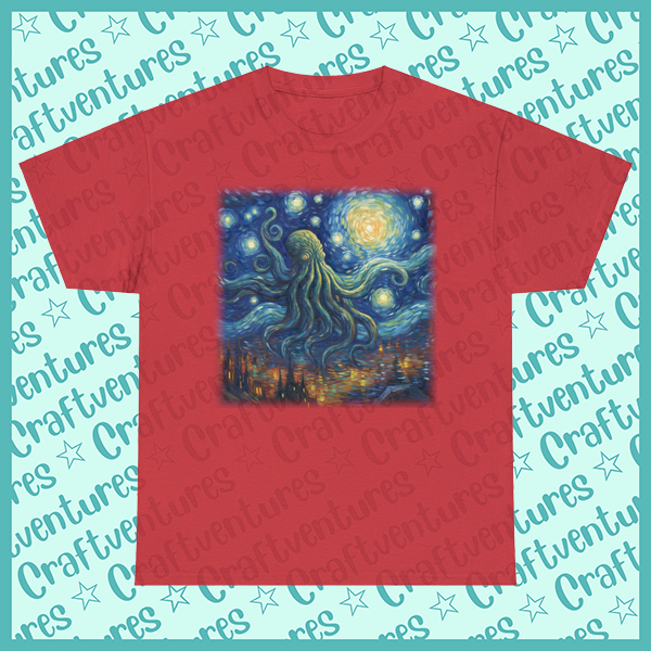 Cthulhu Starry Night Unisex Tee