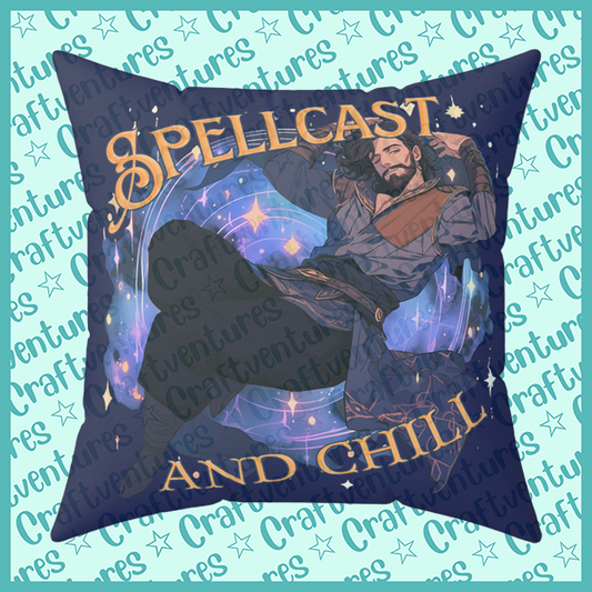 Gale Spellcast and Chill Throw Pillow