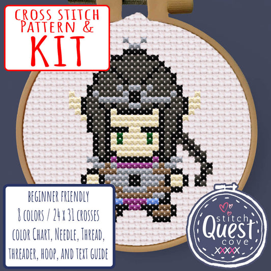 Shadowheart - BG3 Beginner's Cross Stitch Kit