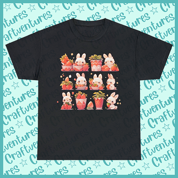 Strawberry Bunnies Unisex Tee