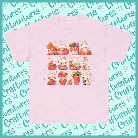 Strawberry Bunnies Unisex Tee