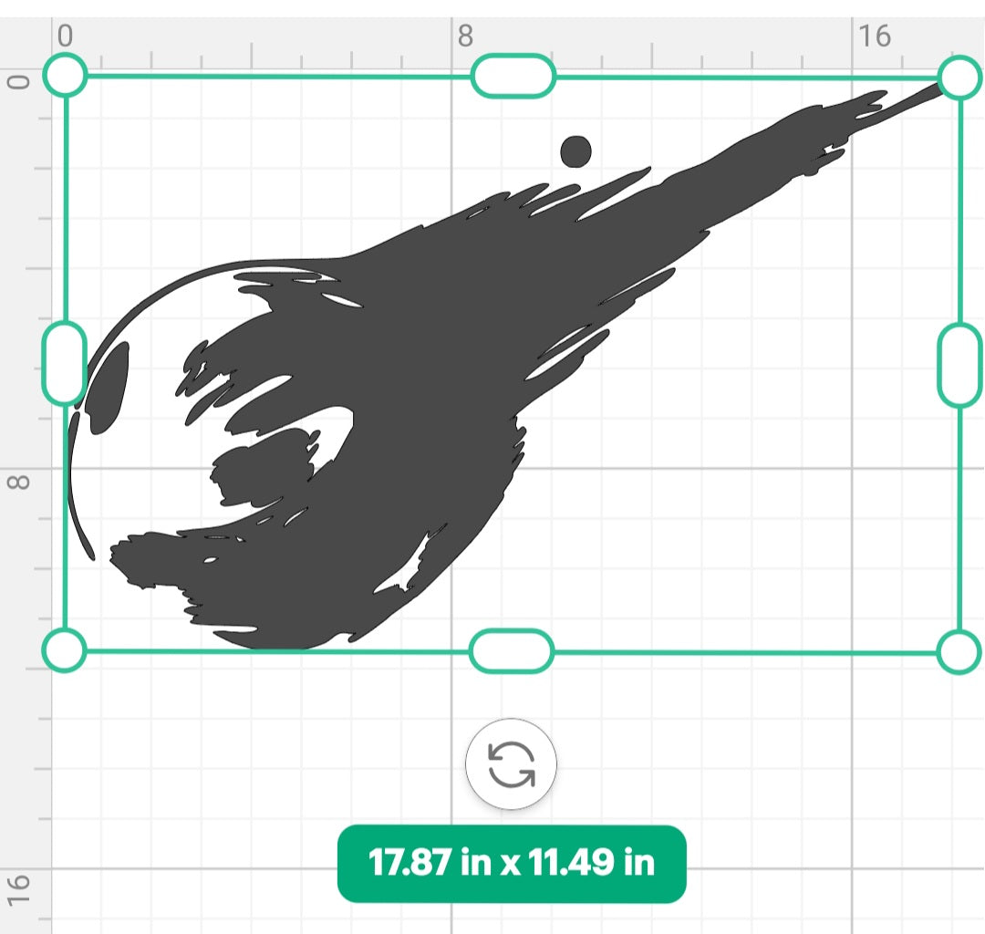X-Large FFVII Rebirth Meteor Vinyl Decal